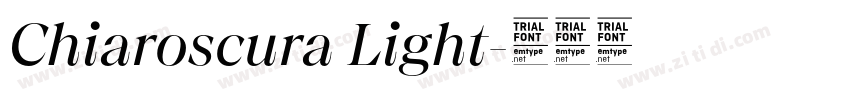 Chiaroscura Light字体转换